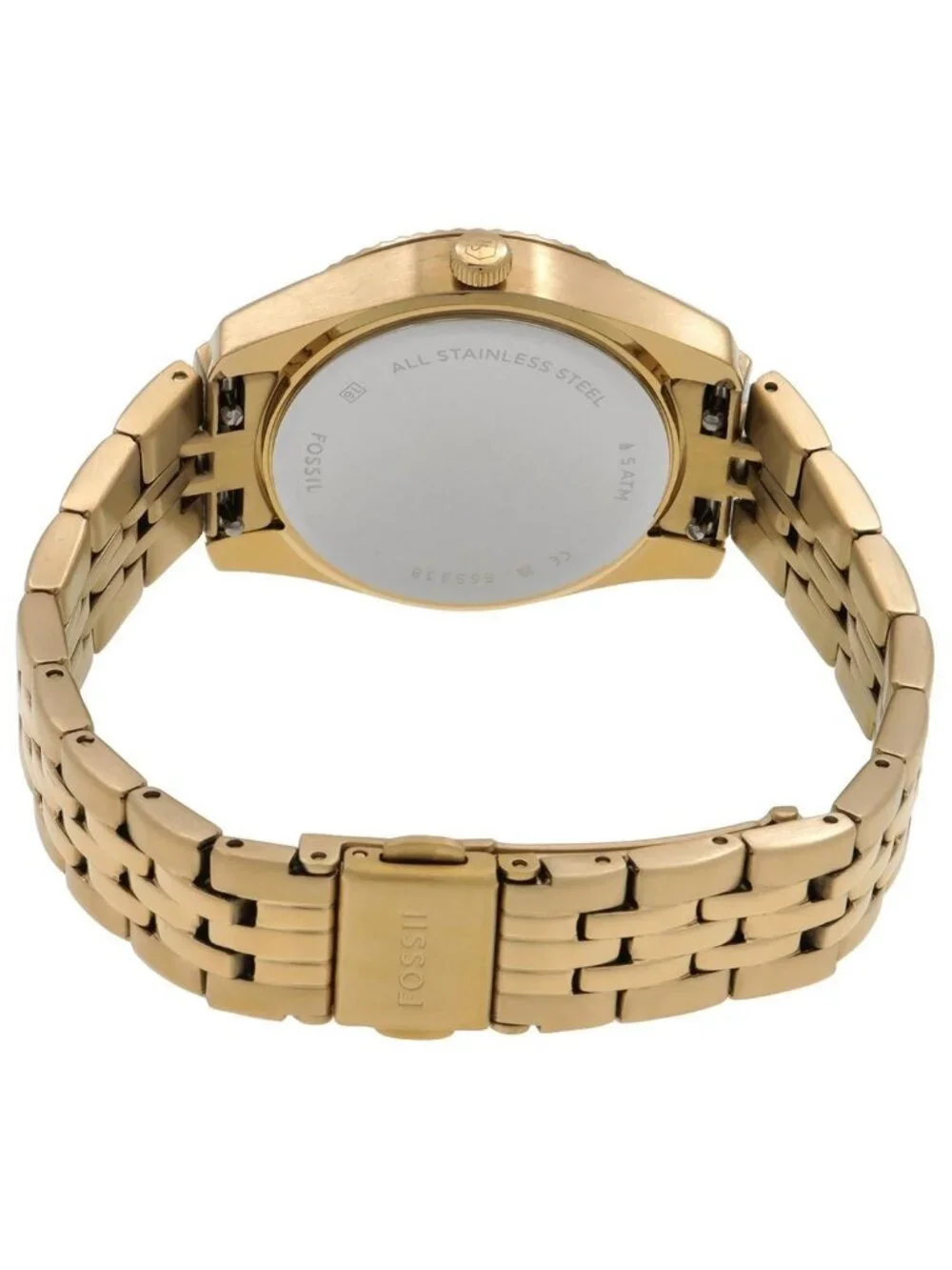 NWT Fossil Scarlette Quartz Gold Dial Ladies Watch